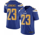 Men's Nike Los Angeles Chargers #23 Rayshawn Jenkins Elite Electric Blue Rush Vapor Untouchable NFL Jersey