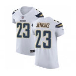 Men's Nike Los Angeles Chargers #23 Rayshawn Jenkins White Vapor Untouchable Elite Player NFL Jersey