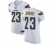 Men's Nike Los Angeles Chargers #23 Rayshawn Jenkins White Vapor Untouchable Elite Player NFL Jersey