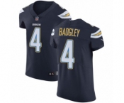 Men's Nike Los Angeles Chargers #4 Michael Badgley Navy Blue Team Color Vapor Untouchable Elite Player NFL Jersey