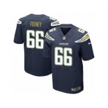 Men's Nike Los Angeles Chargers #66 Dan Feeney Elite Navy Blue Team Color NFL Jersey