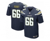 Men's Nike Los Angeles Chargers #66 Dan Feeney Elite Navy Blue Team Color NFL Jersey