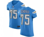 Men's Nike Los Angeles Chargers #75 Michael Schofield Electric Blue Alternate Vapor Untouchable Elite Player NFL Jersey