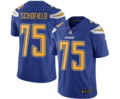 Men's Nike Los Angeles Chargers #75 Michael Schofield Elite Electric Blue Rush Vapor Untouchable NFL Jersey