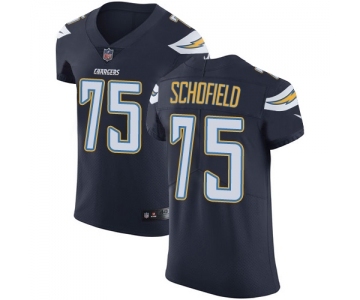 Men's Nike Los Angeles Chargers #75 Michael Schofield Navy Blue Team Color Vapor Untouchable Elite Player NFL Jersey