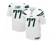 Men's Nike Los Angeles Chargers #77 Forrest Lamp Elite White NFL Jersey