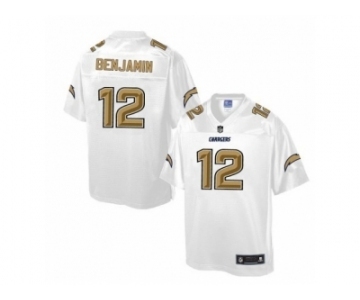 Men's Nike San Diego Chargers #12 Travis Benjamin Elite White Pro Line Fashion NFL Jersey