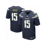 Men's Nike San Diego Chargers #15 Dontrelle Inman Elite Navy Blue Team Color NFL Jersey