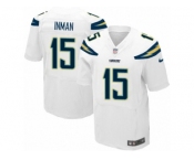 Men's Nike San Diego Chargers #15 Dontrelle Inman Elite White NFL Jersey