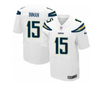 Men's Nike San Diego Chargers #15 Dontrelle Inman Elite White NFL Jersey