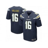 Men's Nike San Diego Chargers #16 Tyrell Williams Elite Navy Blue Team Color NFL Jersey