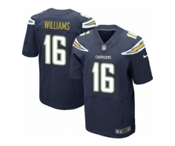 Men's Nike San Diego Chargers #16 Tyrell Williams Elite Navy Blue Team Color NFL Jersey