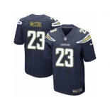 Men's Nike San Diego Chargers #23 Dexter McCoil Elite Navy Blue Team Color NFL Jersey