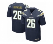 Men's Nike San Diego Chargers #26 Casey Hayward Elite Navy Blue Team Color NFL Jersey