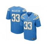 Men's Nike San Diego Chargers #33 Dexter McCluster Elite Electric Blue Alternate NFL Jersey