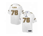 Men's Nike San Diego Chargers #76 D.J. Fluker Elite White Pro Line Fashion NFL Jersey