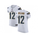 Nike Los Angeles Chargers #12 Travis Benjamin White Men Stitched NFL Vapor Untouchable Elite Jersey