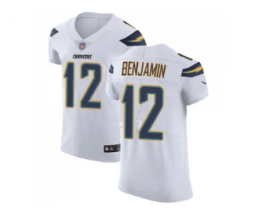 Nike Los Angeles Chargers #12 Travis Benjamin White Men Stitched NFL Vapor Untouchable Elite Jersey