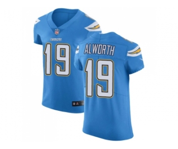 Nike Los Angeles Chargers #19 Lance Alworth Electric Blue Alternate Men Stitched NFL Vapor Untouchable Elite Jersey