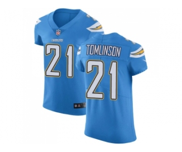 Nike Los Angeles Chargers #21 LaDainian Tomlinson Electric Blue Alternate Men Stitched NFL Vapor Untouchable Elite Jersey