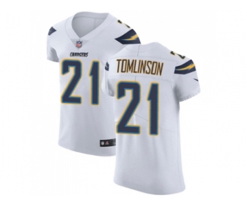 Nike Los Angeles Chargers #21 LaDainian Tomlinson White Men Stitched NFL Vapor Untouchable Elite Jersey