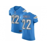 Nike Los Angeles Chargers #22 Jason Verrett Electric Blue Alternate Men Stitched NFL Vapor Untouchable Elite Jersey