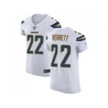 Nike Los Angeles Chargers #22 Jason Verrett White Men Stitched NFL Vapor Untouchable Elite Jersey