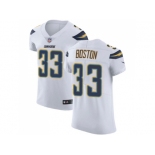 Nike Los Angeles Chargers #33 Tre Boston White Men Stitched NFL Vapor Untouchable Elite Jersey