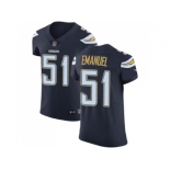 Nike Los Angeles Chargers #51 Kyle Emanuel Navy Blue Team Color Men Stitched NFL Vapor Untouchable Elite Jersey