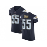 Nike Los Angeles Chargers #55 Junior Seau Navy Blue Team Color Men Stitched NFL Vapor Untouchable Elite Jersey