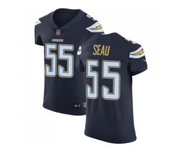 Nike Los Angeles Chargers #55 Junior Seau Navy Blue Team Color Men Stitched NFL Vapor Untouchable Elite Jersey