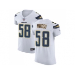 Nike Los Angeles Chargers #58 Uchenna Nwosu White Men Stitched NFL Vapor Untouchable Elite Jersey