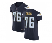 Nike Los Angeles Chargers #76 Russell Okung Navy Blue Team Color Men Stitched NFL Vapor Untouchable Elite Jersey