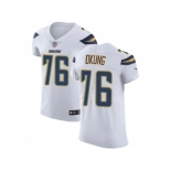 Nike Los Angeles Chargers #76 Russell Okung White Men Stitched NFL Vapor Untouchable Elite Jersey