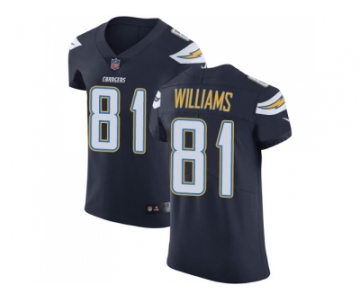 Nike Los Angeles Chargers #81 Mike Williams Navy Blue Team Color Men Stitched NFL Vapor Untouchable Elite Jersey