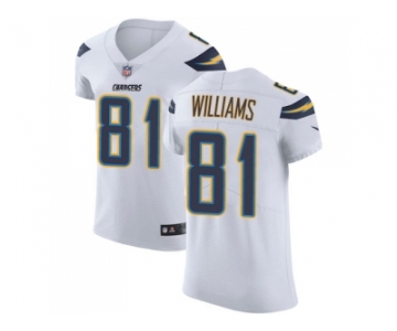 Nike Los Angeles Chargers #81 Mike Williams White Men Stitched NFL Vapor Untouchable Elite Jersey