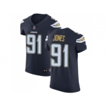 Nike Los Angeles Chargers #91 Justin Jones Navy Blue Team Color Men Stitched NFL Vapor Untouchable Elite Jersey