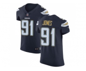 Nike Los Angeles Chargers #91 Justin Jones Navy Blue Team Color Men Stitched NFL Vapor Untouchable Elite Jersey