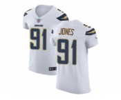 Nike Los Angeles Chargers #91 Justin Jones White Men Stitched NFL Vapor Untouchable Elite Jersey