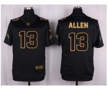 Nike San Diego Chargers #13 Keenan Allen Black Pro Line Gold Collection Jersey[Elite]