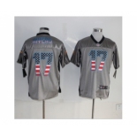 Nike San Diego Chargers #17 Philip Rivers grey Jerseys(Elite USA Flag Fashion)