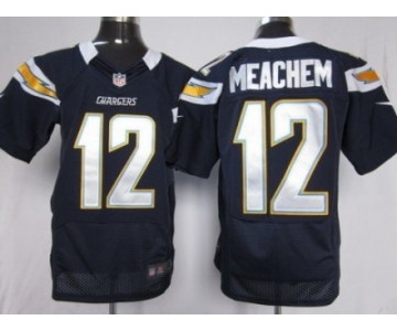 nike nfl jerseys san diego chargers #12 robert meachem dk.blue[Elite]