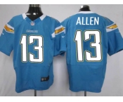 nike nfl jerseys san diego chargers #13 allen lt.blue[Elite]