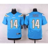 nike nfl jerseys san diego chargers #14 fouts lt.blue[new Elite]