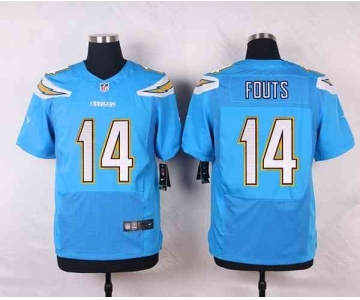 nike nfl jerseys san diego chargers #14 fouts lt.blue[new Elite]