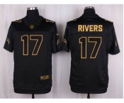 nike nfl jerseys san diego chargers #17 rivers black gold collection[Elite]