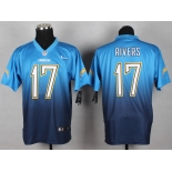 nike nfl jerseys san diego chargers #17 rivers blue[Elite drift fashion][second version]