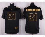 nike nfl jerseys san diego chargers #21 tomlinson black gold collection[Elite]