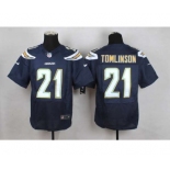 nike nfl jerseys san diego chargers #21 tomlinson blue[Elite]