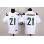 nike nfl jerseys san diego chargers #21 tomlinson white[Elite]